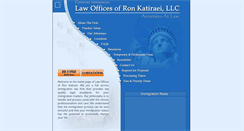 Desktop Screenshot of katiraeilaw.com