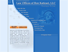 Tablet Screenshot of katiraeilaw.com
